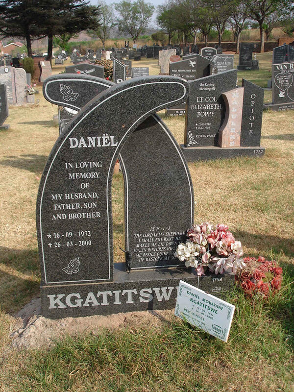 KGATITSWE Daniel Mokatane 1972-2000