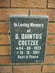 COETZEE G.Quintus 1923-1997
