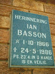 BASSON Ian 1966-1986