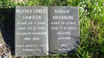 LAWSON Wilfred Ernest 1908-1969 & Rosalie Magdalene 1913-2005