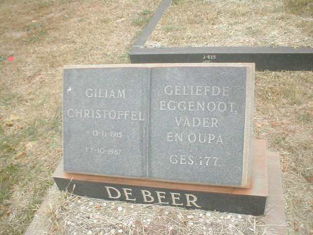 BEER Giliam Christoffel, de 1915-1987