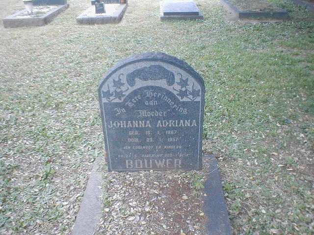BOUWER Johanna Adriana 1887-1957