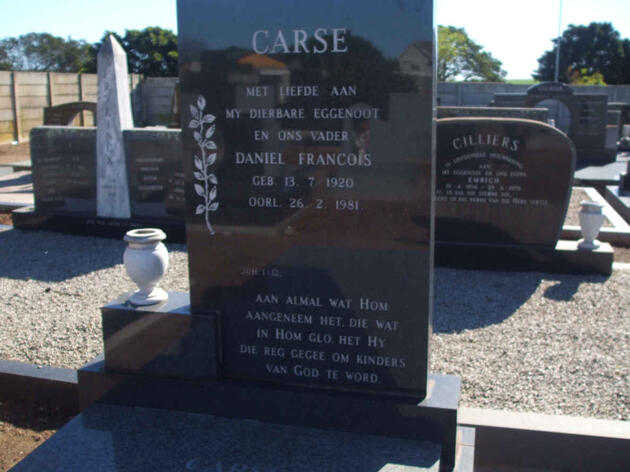 CARSE Daniel Francois 1920-1981