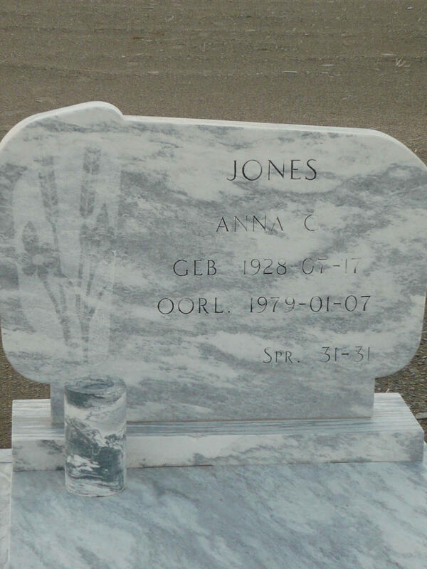JONES Anna C.  1928-1979