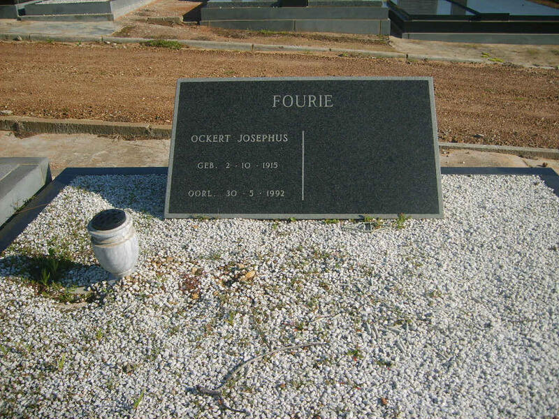 FOURIE Ockert Josephus 1915-1992