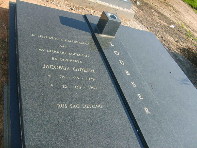 LOUBSER Jacobus Gideon 1939-1993