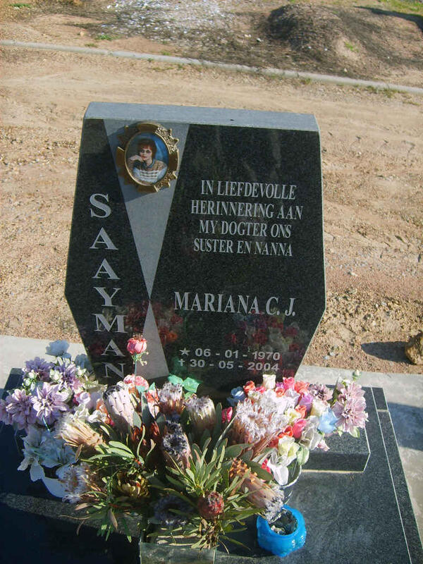 SAAYMAN Mariana C.J. 1970-2004