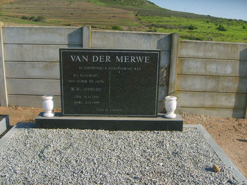 MERWE H.H., van der 1933-1999