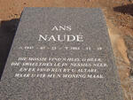 NAUDE Ans 1937-2003