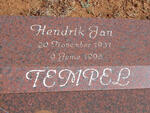 TEMPEL Hendrik Jan 1931-1998