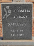 PLESSIS Cornelia Adriana, du 1916-1993