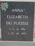 PLESSIS Anna Elizabeth, du 1916-1997