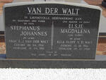 WALT Stephanus Johannes, van der 1906-1987 & Elsje Magdalena ELOFF 1906-2000