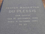 PLESSIS Hester Magrietha, du nee JOOSTE 1908-1993