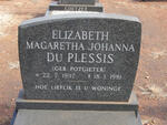 PLESSIS Elizabeth Magaretha, du 1897-1981