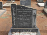 WALT Maria Johanna, v.d. nee V.D. WALT 1891-1969
