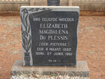 PLESSIS Elizabeth Magdalena, du nee PIETERSE 1882-1961