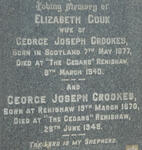 CROOKES George Joseph 1870-1945 & Elizabeth COUK 1877-1940