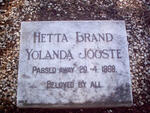 JOOSTE Hetta Brand Yolanda   -1968