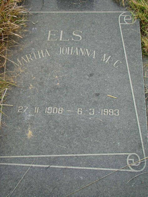 ELS Martha Johanna M.C. 1908-1993