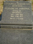 ENSLIN Elizabeth Johanna nee WESSELS 1893-1977