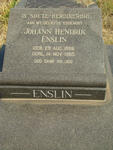 ENSLIN Johann Hendrik 1886-1965