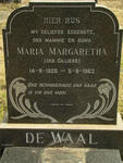 WAAL Maria Magaretha, de nee CILLIERS 1905-1962