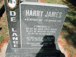 LANGE Harry James, de 1921-2001