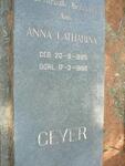 GEYER Anna Catharina 1895-1966