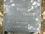 FAURIE Elsie Maria nee MYBURG 1920-1999