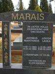 MARAIS Jacobus Marthinus 1924-1999 & Louisa Lasea 1920-2003