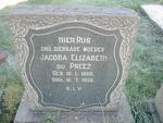 PREEZ Jacoba Elizabeth, du 1886-1956
