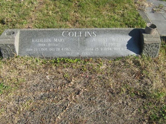 COLLINS August William Alfred 1894-1985 & Kathleen Mary BOTHA 1900-1963