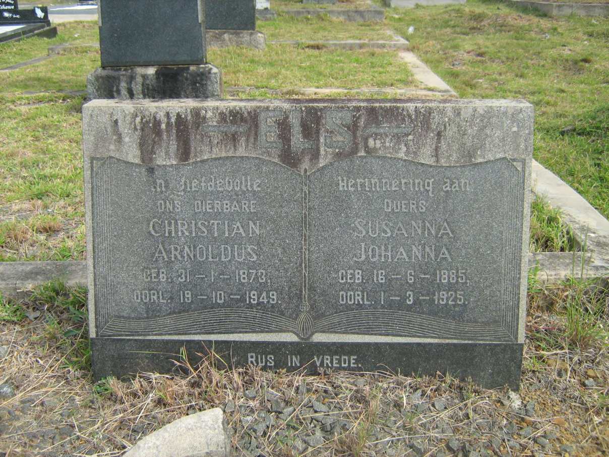 ELS Christian Arnoldus 1873-1949 & Susanna Johanna 1885-1925