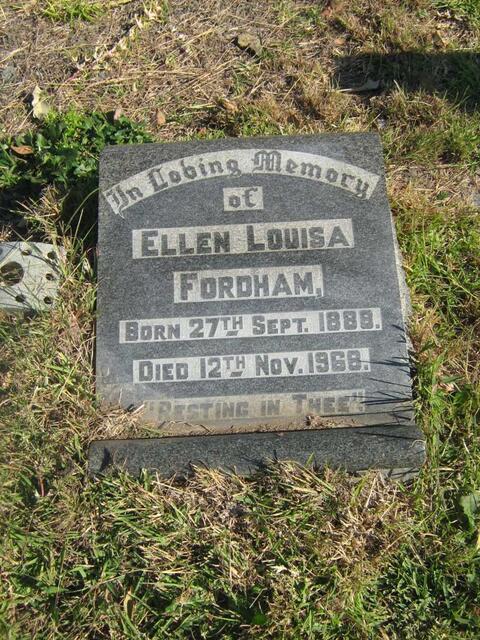 FORDHAM Ellen Louisa 1888-1968