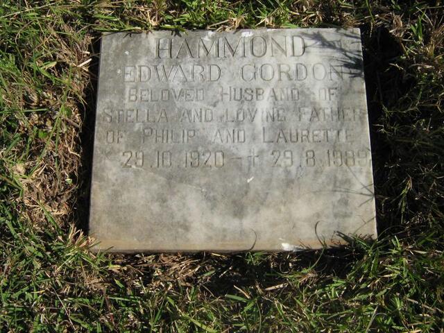 HAMMOND Edward Gordon 1920-1989