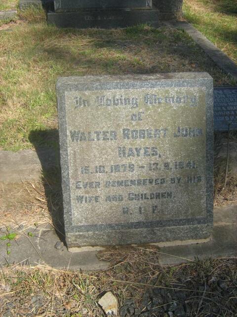 HAYES Walter Robert John 1879-1941