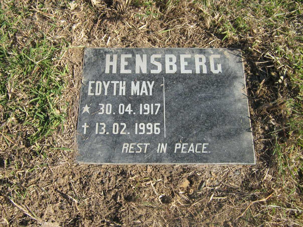 HENSBERG Edyth May 1917-1996