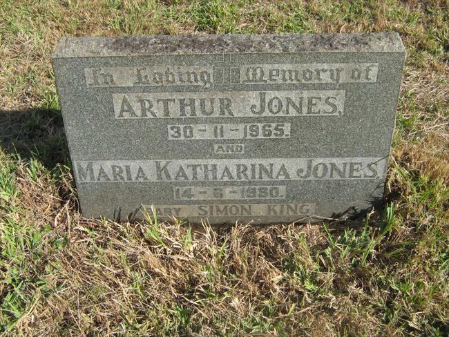 JONES Arthur -1965 & Maria Katharina -1980