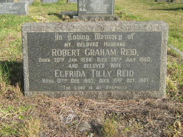 REID Robert Graham 1898-1960 & Elfrida Tilly 1902-1987