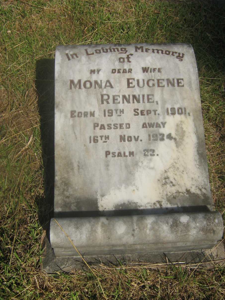 RENNIE Mona Eugene 1901-1934