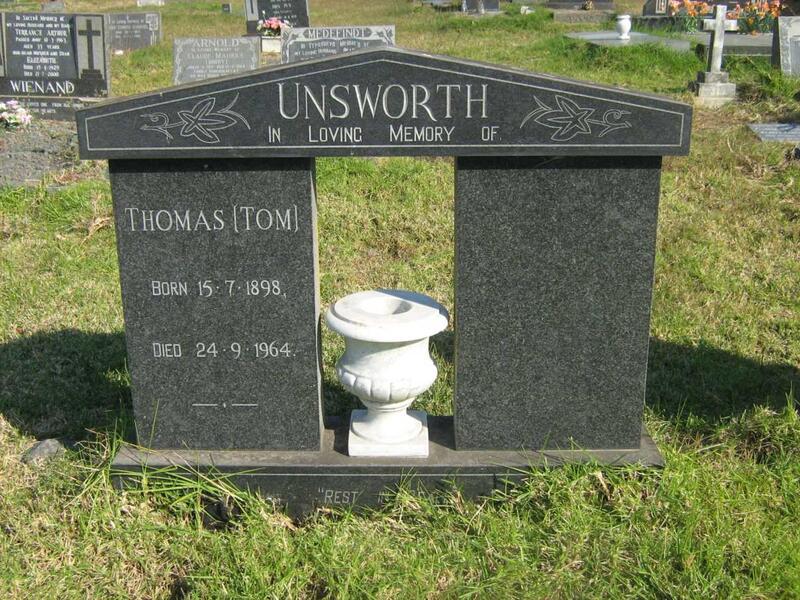 UNSWORTH Thomas 1898-1964