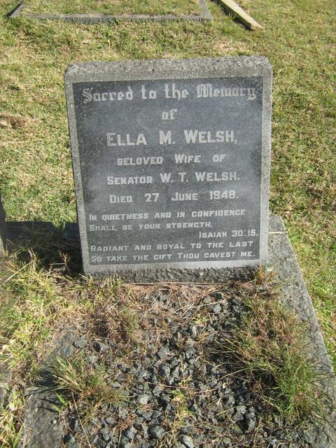 WELSH Ella M. -1948