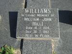 WILLIAMS William John Bill 1934-1993