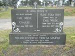 WREDE Carl -1966 & Olive Vera Hope 1886-1980 ::  MARSH Mildred Myrtle  Teresa -1959