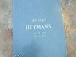 HEYMANS Jan Gert 1912-1979