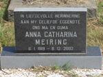 MEIRING Anna Catharina 1919-2002