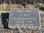 BEER Sophia Maria, de nee JANSE VAN RENSBURG 1885-1963