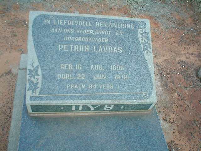 UYS Petrus Lavras 1890-1972
