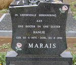 MARAIS Hanlie 1973-1992